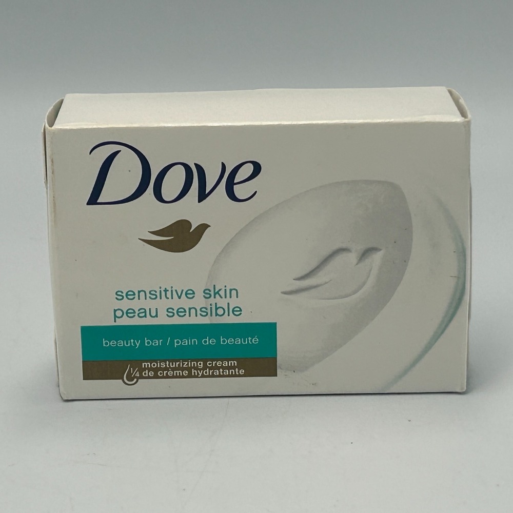 Dove Sensitive Skin Beauty Bar Soap Fragrance Free Moisturizing Cream Unscented